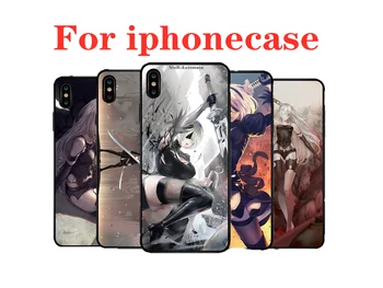 

NieR Automata YoRHa Soft Phone Case Cover for Iphone X XR XS MAX 6 7 8 Plus 11 Pro MAX