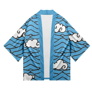 

Kimono Demon Slayer Kimetsu Kamado Tanjirou new design Japanese Anime Kimono Haori Yukata Cosplay Women/Men Summer Cool clothes