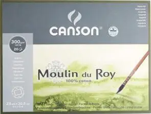 Canson : Moulin Du Roy Watercolor Paper : Gummed Pads : Not