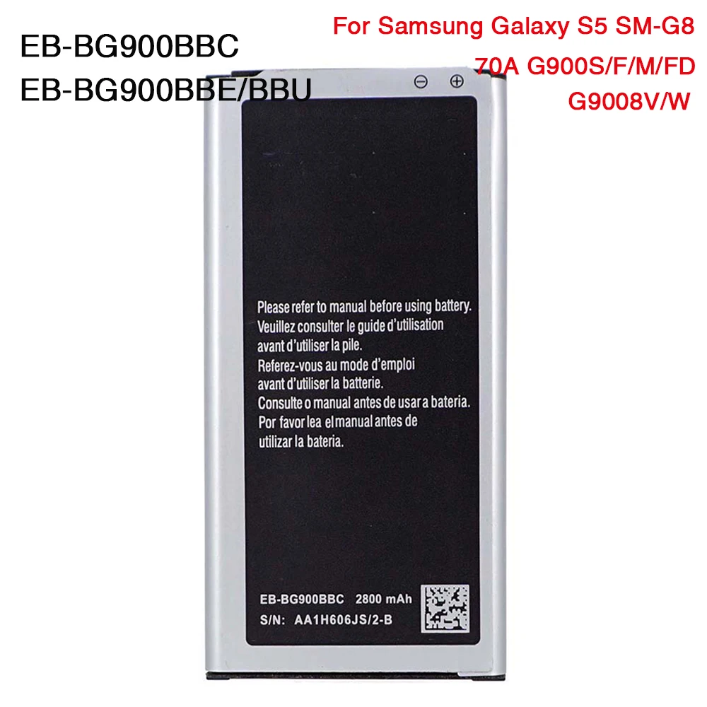 Ооз оригинальный аккумулятор с высокой емкостью EB-BG900BBE EB-BG900BBC для Samsung Galaxy S5 G900 G900S