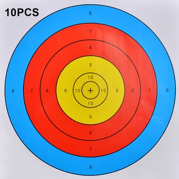 

10/20/30Pcs 40*40cm Half Ring Target Paper Equipment Outdoor Game Entertainment