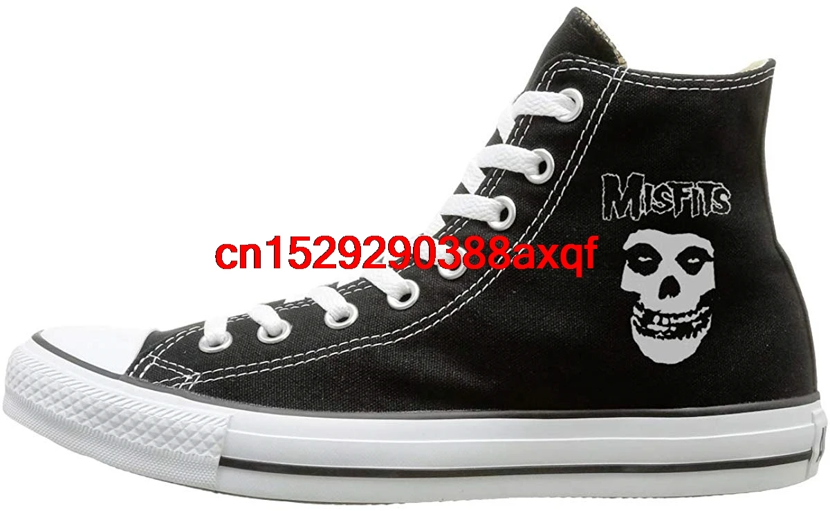

High-top Canvas Shoes Sneaker Mis Fits-Skull Casual Walking Shoes for Mens Womens