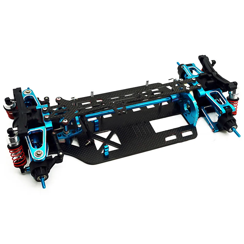 

Aluminium Alloy Shaft Drive Wheels Frame Carbon Fiber Chassis Kit for TAMIYA 4WD TT01 TGS 1/10 Touring Car Parts
