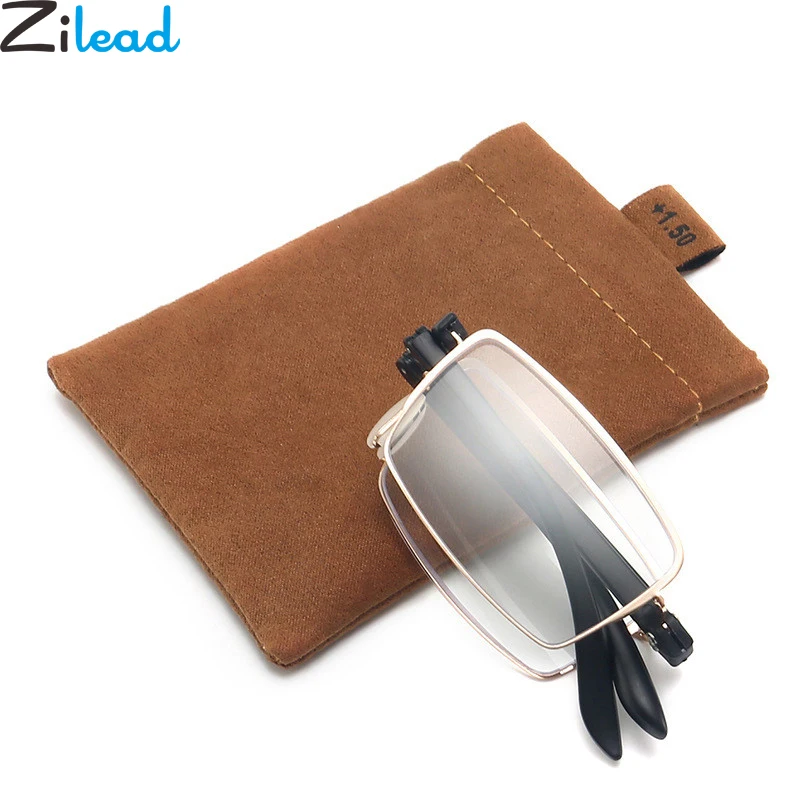

Zilead Smart Zoom Anti Blue Light Reading Glasses Foldable Half Frame Men Business Prebyopia Spectacles Hyperopia Eyeglasses