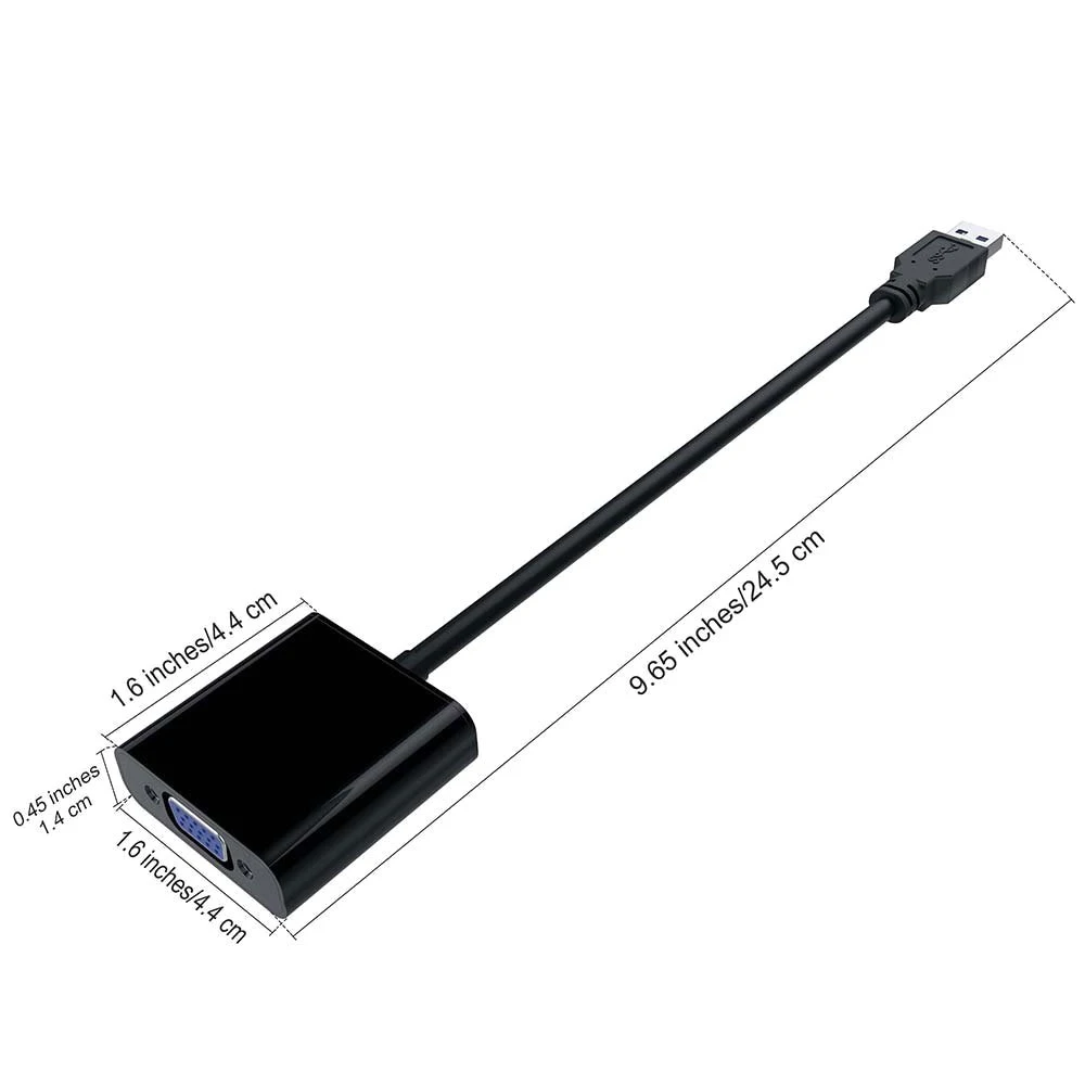 USB 3,0 к VGA адаптер мульти-дисплей видео конвертер 1080P внешняя видео карта адаптер для ноутбука ПК HDTV монитор проектор