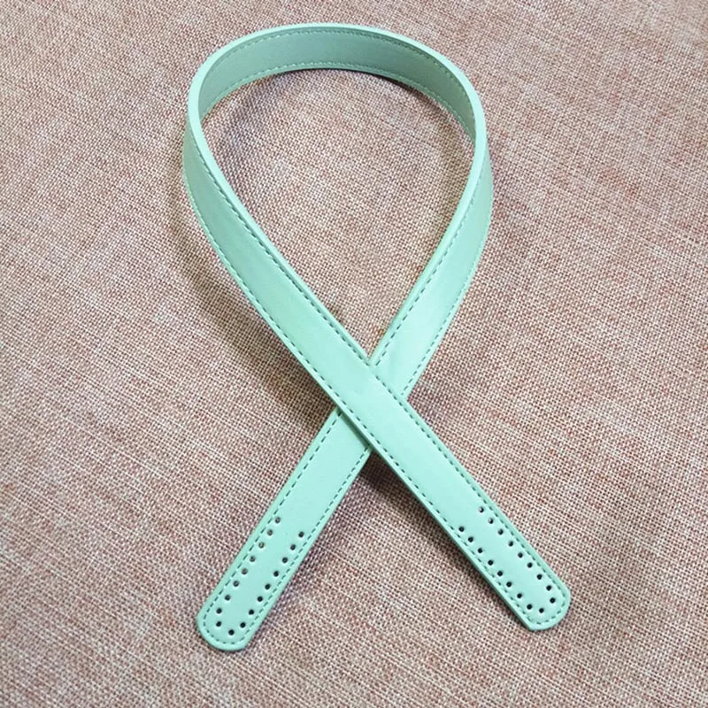 light blue Meetee 65x1,8 см ПУ сумка ремень Регулируемый цепь кожаная ручка Пряжка для сумки DIY ремесла ручной работы аксессуары BF235 - Цвет: light blue