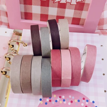

Kawaii Korean INS Stripe Molandi Grid Masking Washi Tape DIY Scrapbooking Diary Decoration Stationery Adhesive Tape