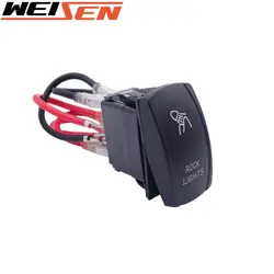 Interrupteur LED à bascule t5 broches 20A 12V, lumière bleue, universel, pour UTV Polaris RZR, bateau, Yamaha Viking Can AM Maverick 