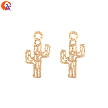 

Cordial Design 100Pcs 8*15MM Jewelry Accessories/Charms/Cactus Shape/Genuine Gold Plating/Hand Made/DIY Making/Earring Findings