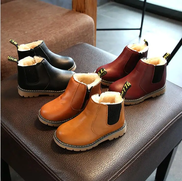 

New Autumn Winter Children boots Boys Girls Ankle Fashion Boots Student Baby Breathable Toddler Kids Shoes