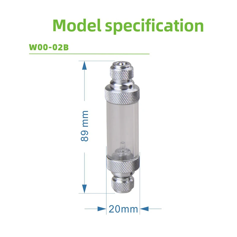 Wyin обратный клапан-регулирующий рассеиватель реактора с одной или двумя головками аквариума CO2 регулятор для аквариума аксессуары воздушного насоса - Цвет: W00-02B
