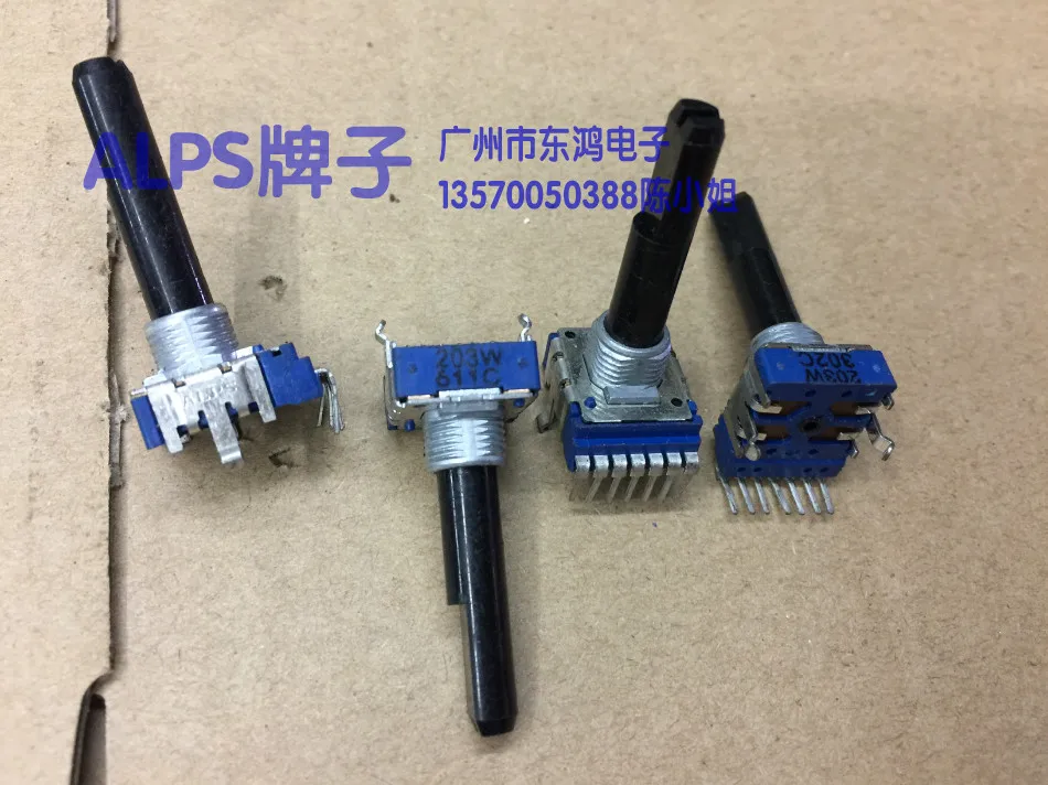 

2PCS/LOT ALPS Alpine type RK14 potentiometer, W20K axis long, 30mm bag, 7 lines of Gong pattern