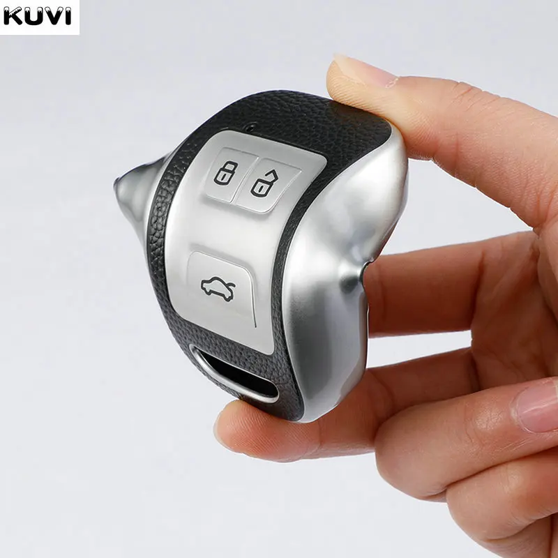 Leather Tpu Car Key Cover Case For Chery Tiggo 3 5x 4 8 Glx 7 2019 2020 Smart Remote Fob Case Holder Protect - - Racext™️ - - Racext 25