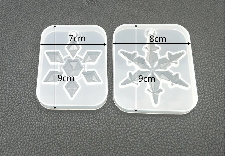 Snowflower Necklace Earrings Bracelet Jewelry Mold Pendants Crystal Scale Jewelry Resin Molds for Jewelry Making Tool