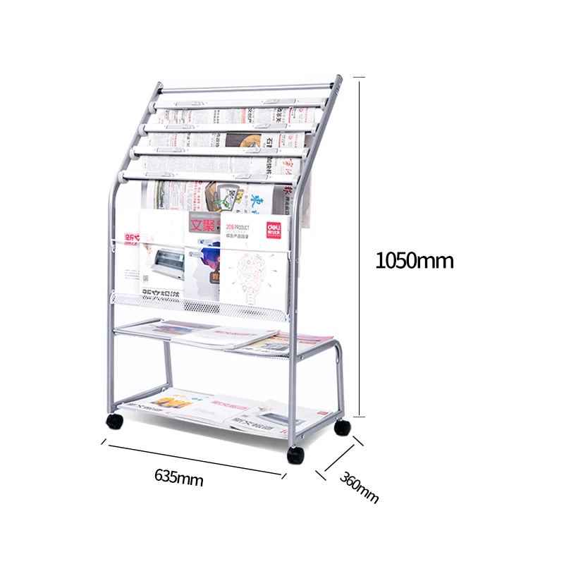 

Newspapers and magazines racks propaganda magazine rack display rack newspaper storage materials shelf floor