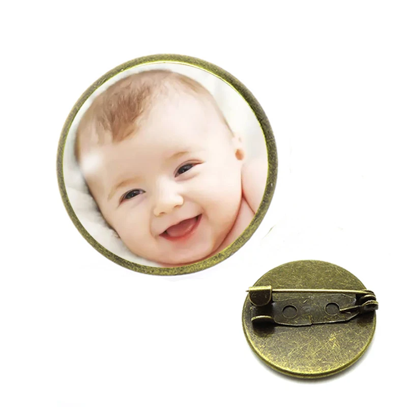 Ручная работа индивидуальная фотография брошь семейная для ребенка папы мамы