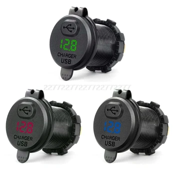 

Quick Charge 3.0 USB Car Charger Socket LED Voltmeter Switch For Car Marine ATV S18 19 Dropship