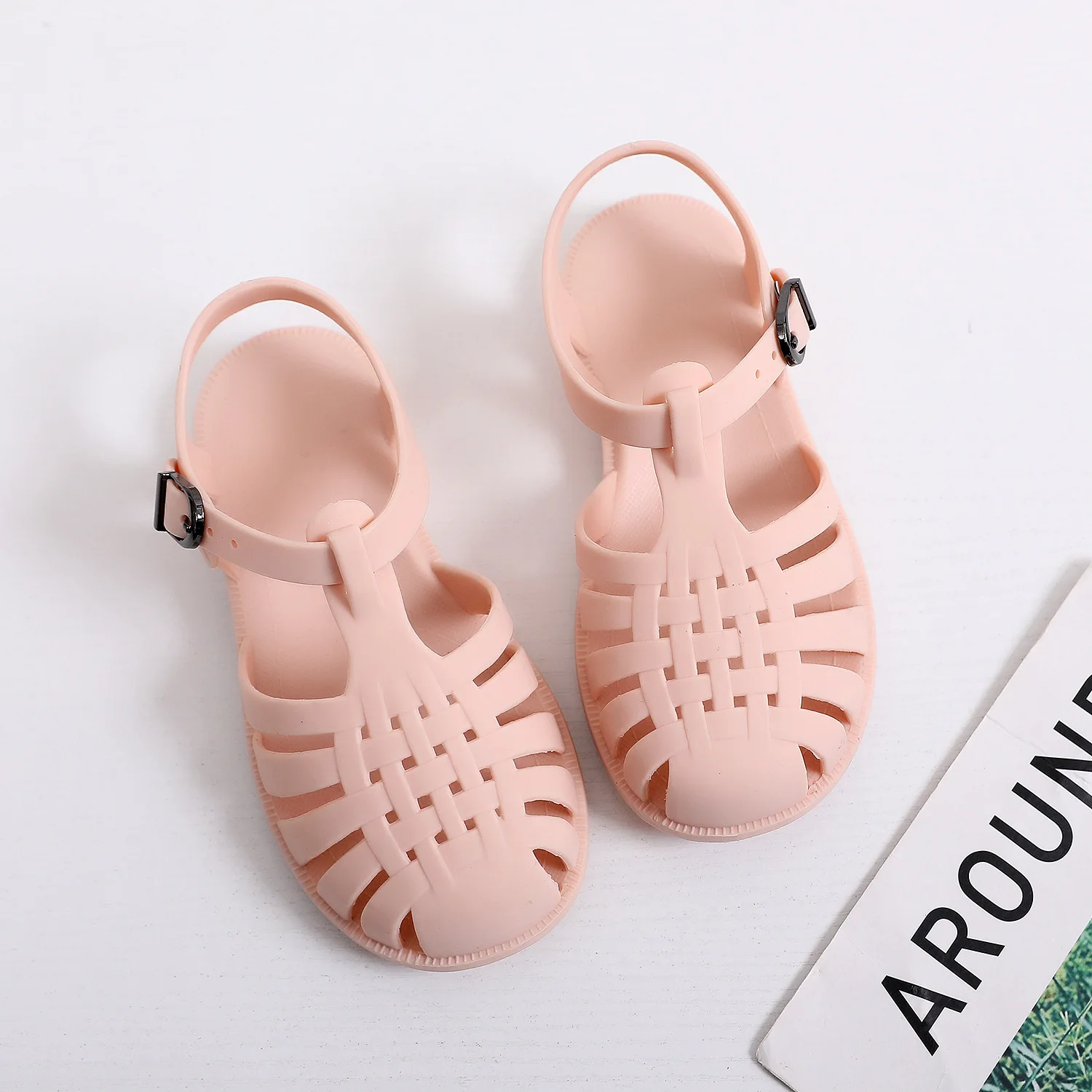 best children's shoes Summer Children Sandals Boys Toddler Soft Non-slip Princess Shoes Kids Candy Jelly Beach Shoes Girl Kids Casual Roman Slippers extra wide children's shoes