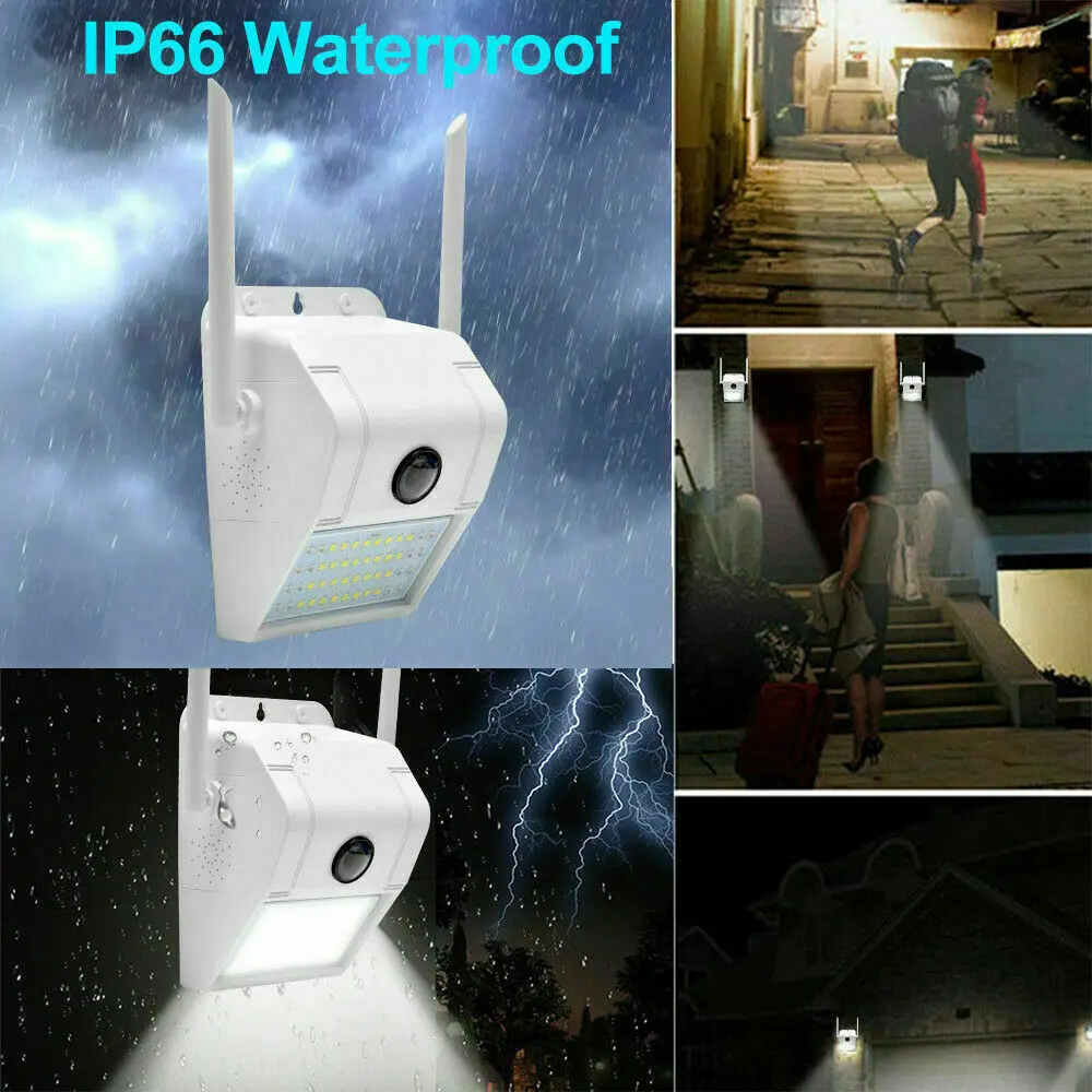 Новинка 1080P 2 в 1 IP камера+ садовый светильник для наружного видеонаблюдения HD wifi беспроводная ИК камера для безопасности дома квартиры