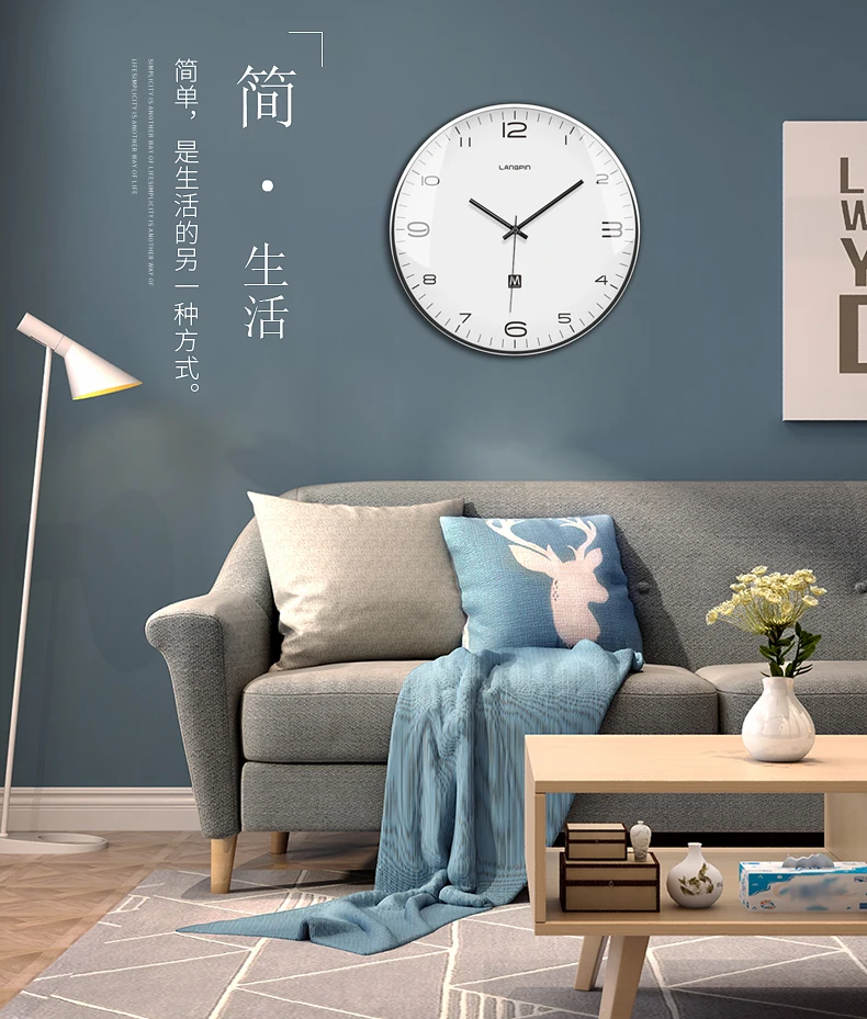 Большие настенные часы современный дизайн металлические часы для гостиной для дома, спальни, офиса бесшумные часы кухня Reloj Cocina идеи подарка FZ112