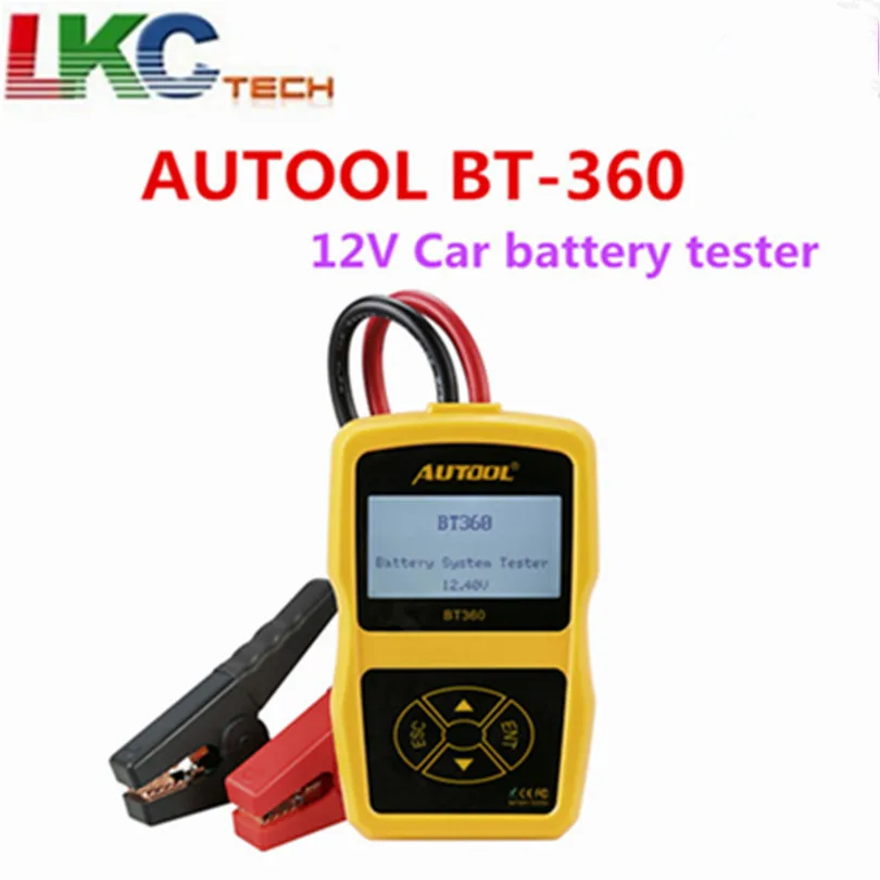 AUTOOL BT-360 12 В автоматический тестер батареи BT360 2000CCA 220AH BT 360 анализатор батареи Многоязычная система зарядки аккумулятора Тестер