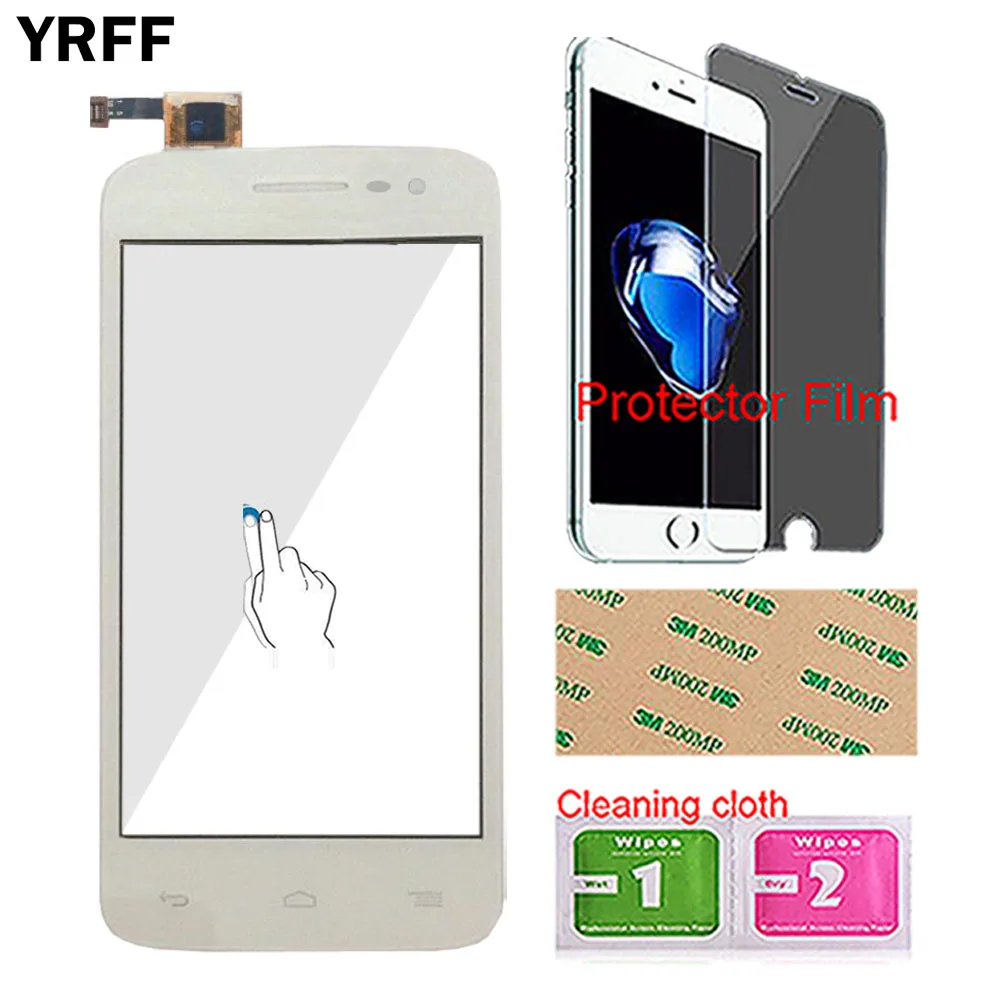 White No Tools Дигитайзер сенсорного экрана телефона для Alcatel one touch Pop S3 OT5050 OT-5050 5050x Сенсорная Панель переднее стекло инструменты защитная пленка - Цвет: White No Tools