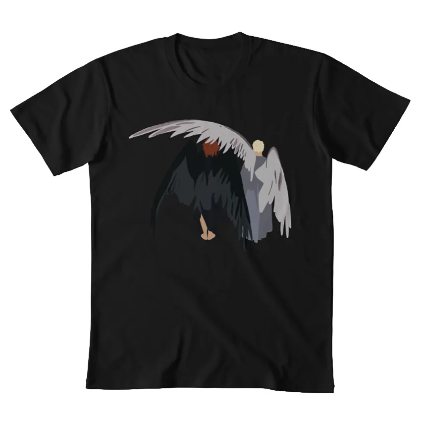 Минимальный Good Omens футболка good omens goodomens Майкл Шин Дэвид Теннант Ангел Дьявол Кроули