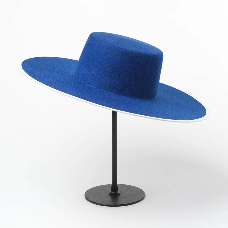 Осень Зима Широкий топ на плоской подошве шерсть шляпа сомбреро Mujer Fedora шляпа мужская шляпа Федора Женская фетровая шляпа модные женские шапки