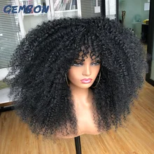 

Gembon Hair Afro Kinky Curly Wig Women's wigs Cosplay Blonde Wig Short Wig Synthetic Natural Glueless Brown Ombre Black 18''