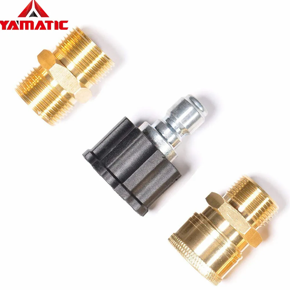 YAMATIC 3 шт. набор высокого давления шайба M22-14mm мужской и 3/8 &quotбыстрый разъем