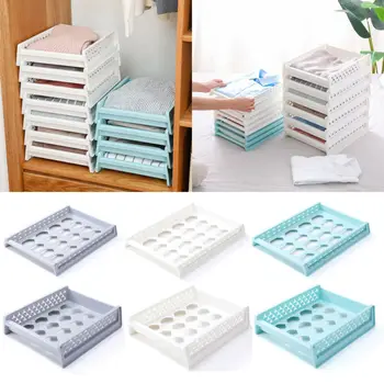 

Stackable Plastic Drawer Clothes Closet Cabinet Home Storage Board Organiser