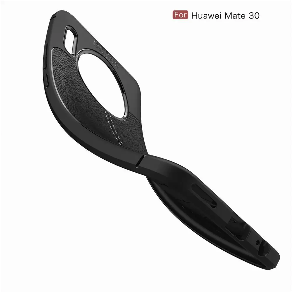 50 шт./лот Litchi Striae TPU чехол для huawei mate 20 20 lite 20 pro 20X30 30 Pro Чехол для сотового телефона