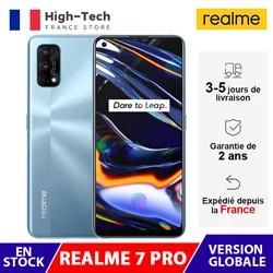 Глобальная версия Realme 7 Pro смартфон 8 ГБ 128 6,4 дюймAMOLED Дисплей Snapdragon 720G 64-мегапиксельная четырехъядерная камера 32MP селфи 65W зарядное устройство