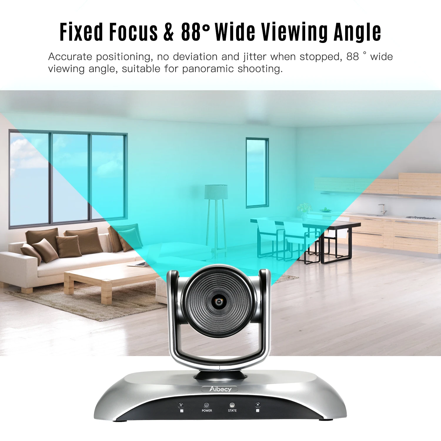 US $167.99 1080p Hd Video Conference Camera Fixed Focus Wide Angle Webcam 355 Rotation With Remote Control For Video Meetings Teaching