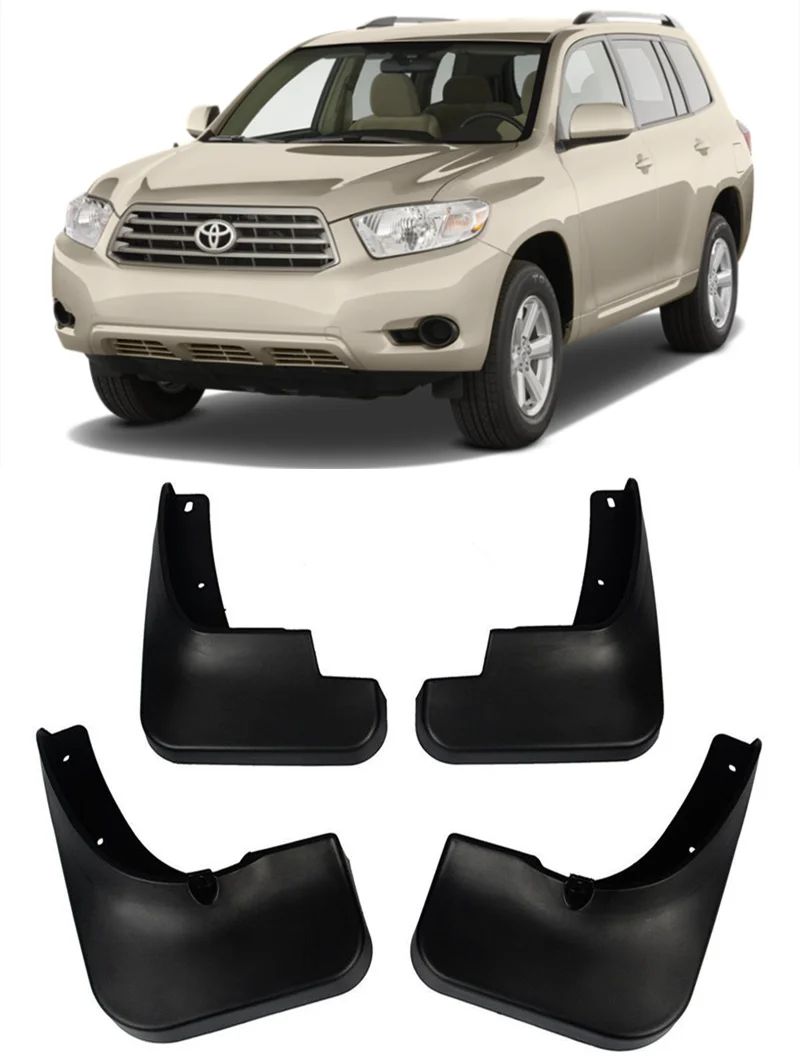 Для Toyota Highlander Kluger 2008 2009 2010 Передняя Задняя Автомобильная Брызговики, брызговики mudflaps Брызговики