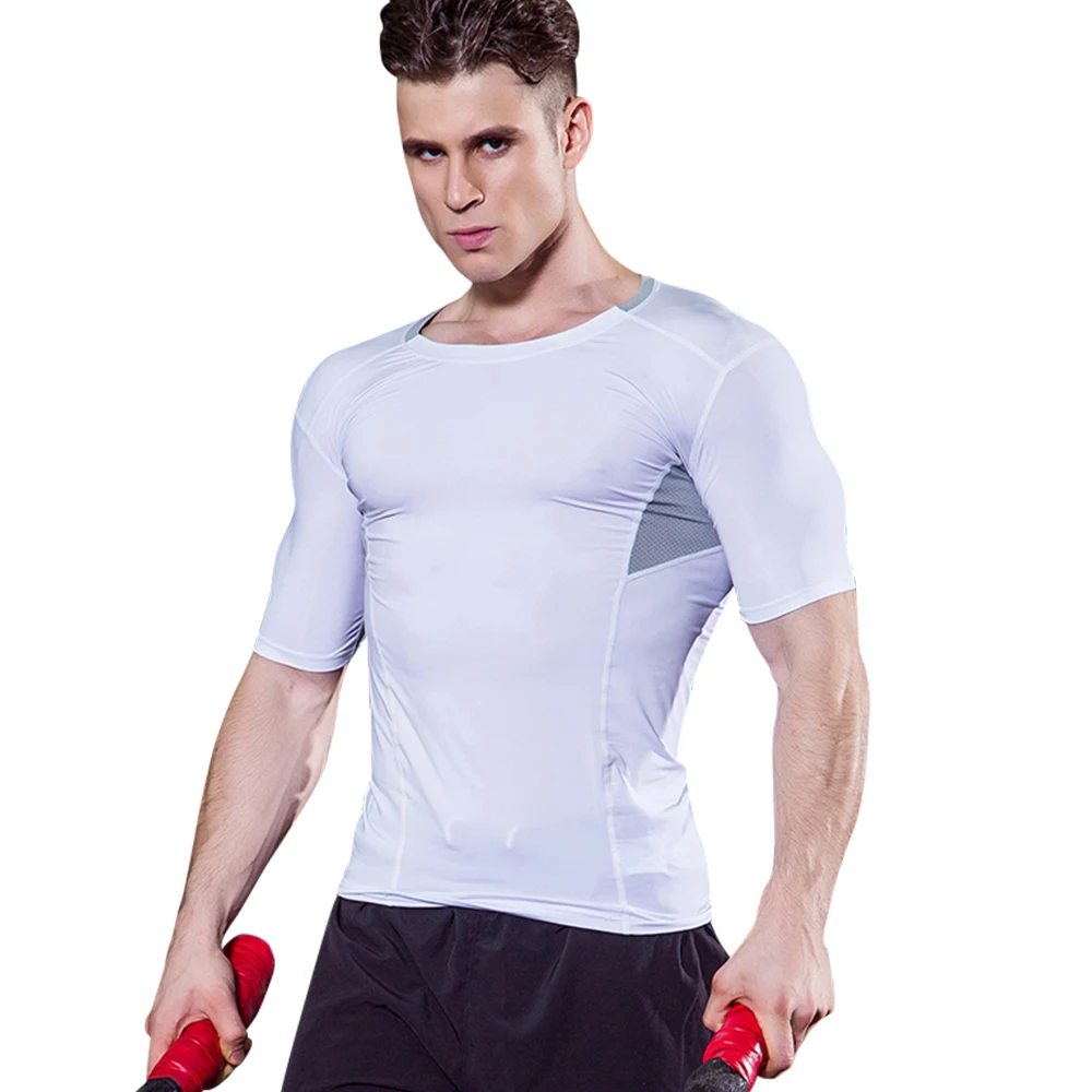 Soccer Jersey Sportswear Shirt Tights Compression Training Demix Gym Men Jogging Fitness Men