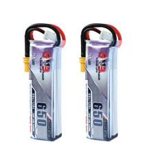 2 uds Gaoneng GNB HV 650mAh 60C 2 HV Lipo batería con JST XT30 enchufe para Emax Tinyhawk Kingkong LDARC Whoop TINY BetaFPV Drone