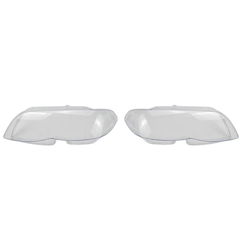 

1 Pair Car Left & Right Headlight Lens Clear Lens Cover For-BMW X5 E53 2004-2006 Headlight Lens Cover