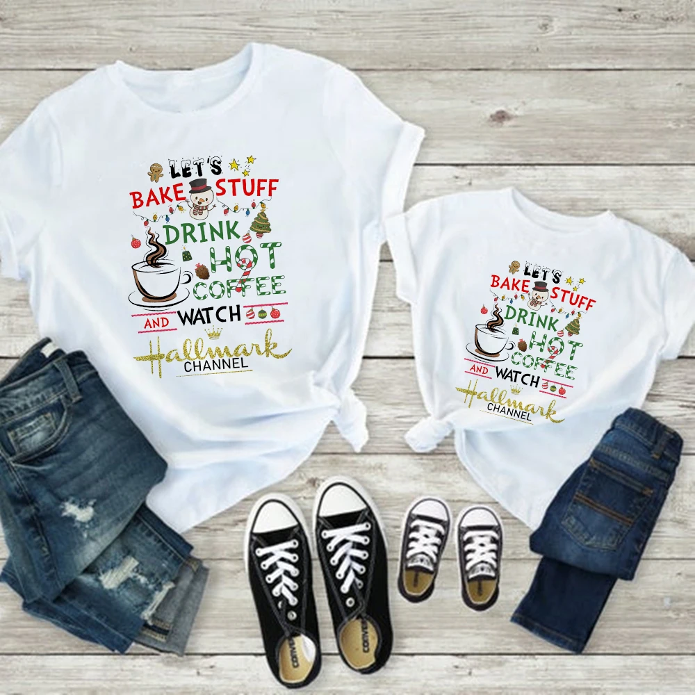 

2020 New Arrival Christmas Kids Clothes T shirt European style Mommy and Father Daughter Fashion T-shirt Family Matching Tshirt