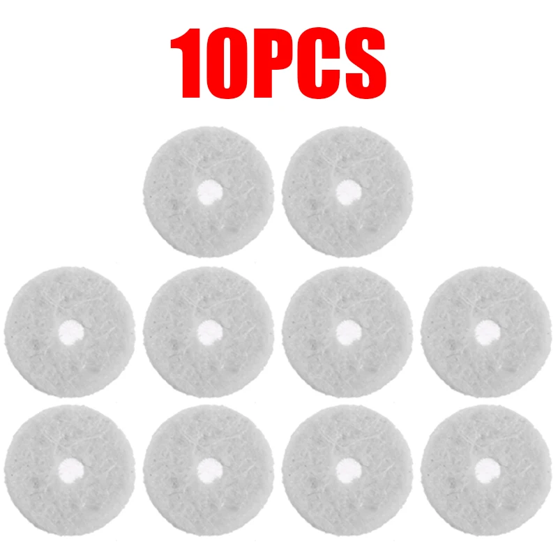 10pcs/set Black/White Felt Shoulder Strap Buttons Washers For Electric Guitar Bass Shoulder Strap Buttons Guitar Accessories