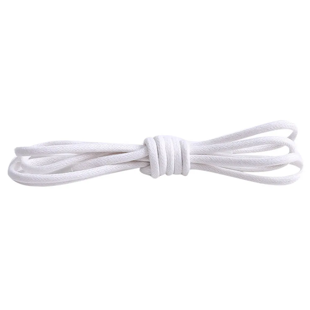 White 60 см/80 см/100 см/120 см круглые Вощеные уличные спортивные туфли-оксфорды парусиновые кроссовки шнурки унисекс - Цвет: White