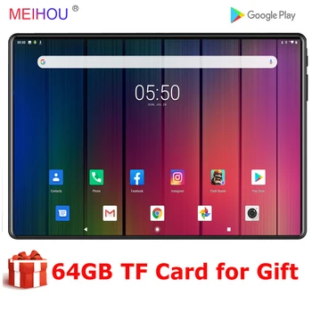 

New Original 10 Inch Tablet Android 9.0 OS Quad Core WiFi Bluetooth GPS Phone Call 2.5D Tempered Glass HD Screen Google Play