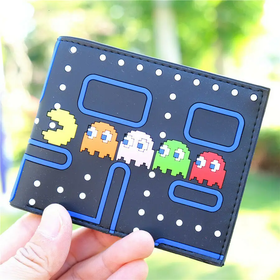 Pac Man Amumu ПВХ бумажник 3D сенсорный ID держатель сумка на молнии монета Би-Фолд Кошелек Сумочка