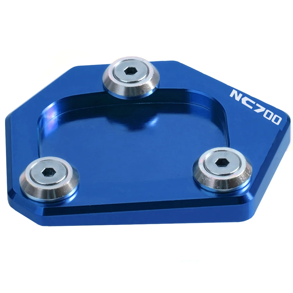 CNC Подножка для мотоцикла с боковой опорой, выдвижная пластина, боковая подставка для HONDA NC700 Integra NC700S NC 700S 2012- 2013 - Цвет: BU-NC700