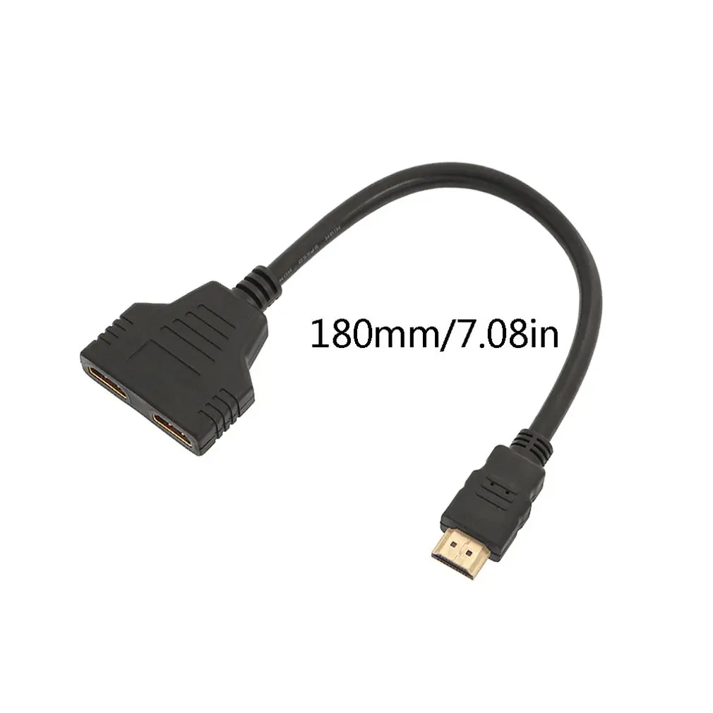 4K HDMI 2,0 кабельный разделитель адаптер конвертер 1 в 2 Выход HDMI штекер 2 HDMI 1 в 2 выход