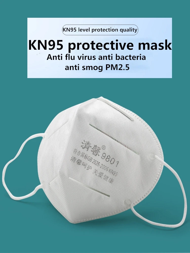 

10 Pcs KN95 Mask 95% Filtration Cotton Mouth Mask Anti Bacterial Dust Protection 3 Filters against Droplet Masks Unisex 20 Reuse