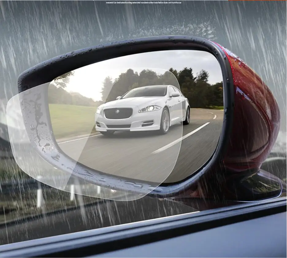 Car Anti Fog Membrane Review Mirror Waterproof Rainproof Sticker Clear Vision Film For Mazda 3 Axela 2020 Auto Care Accessories |