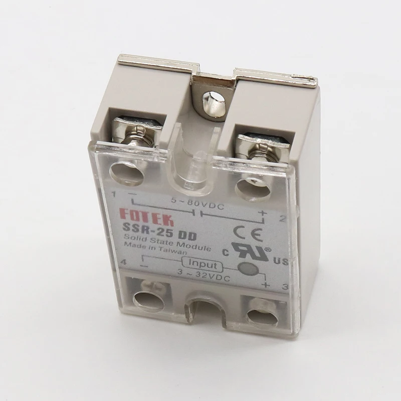 25DD SSR вход 3 ~ 32VDC нагрузка 5 80VDC Однофазное DC твердотельное реле|Реле| |