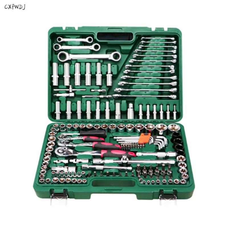 

ZF150 Socket Wrench Set Decoration Car Auto Repair Tools Daquan Universal Full Set of Multi-function Vehicle Repair kit 61 sets