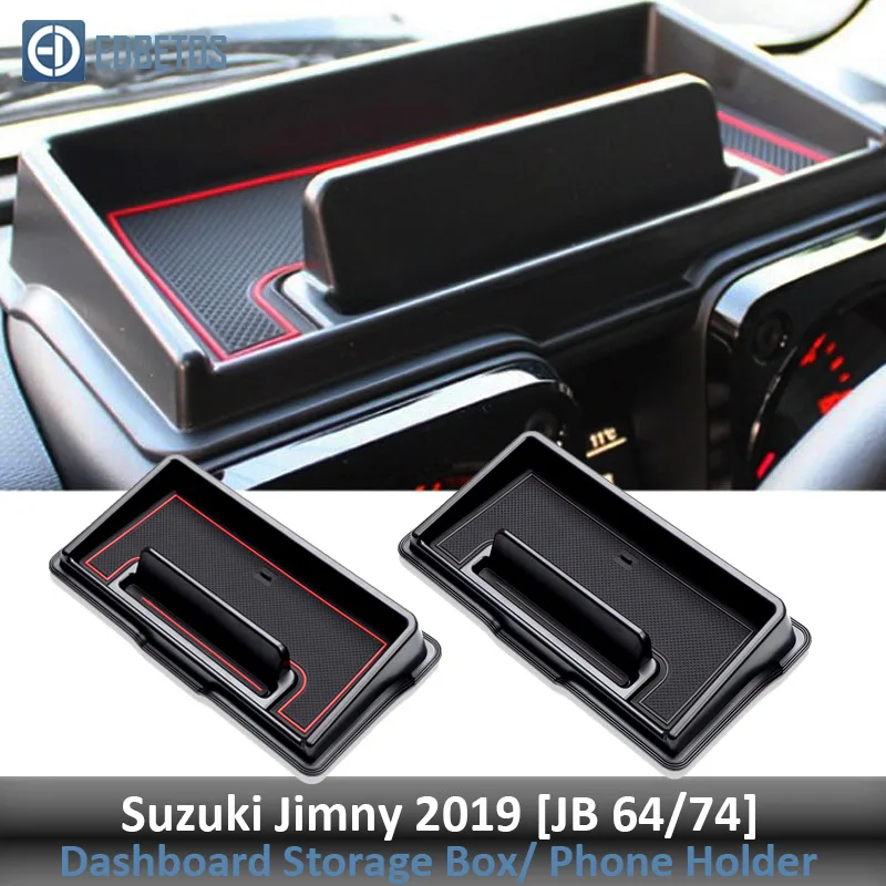 Ящик для хранения приборной панели, органайзер для Suzuki Jimny, внутренний держатель для телефона, лоток Jimny, Многофункциональная подставка для телефона, консоль